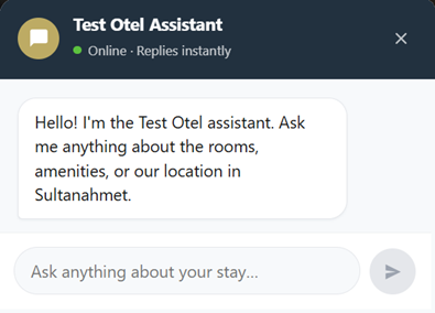 <i>ARTIFICIAL INTELLIGENCE RECEPTIONIST</i><br><i>NEXT-GENERATION AI TECHNOLOGIES</i><br><i>WORKS INTEGRATED WITH SISTEM OTEL</i>